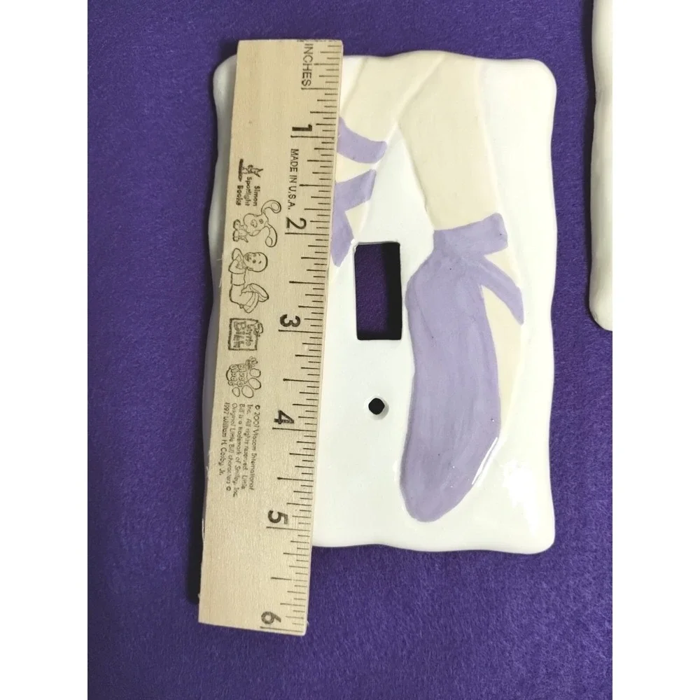 Handmade Ballerina Slipper Light Wall Plate Cover Purple 1 Switch Cover